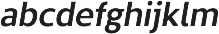 The Main SemiBold Italic otf (600) Font LOWERCASE