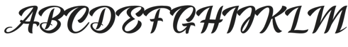 The Malabis Regular otf (400) Font UPPERCASE