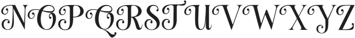 The Malgena Regular otf (400) Font UPPERCASE