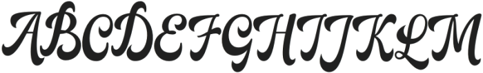 The Manthe Regular otf (400) Font UPPERCASE