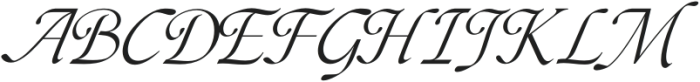 The Marten Mansion Italic otf (400) Font UPPERCASE