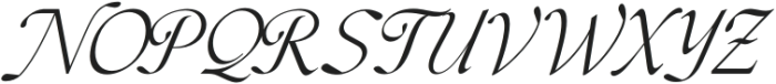 The Marten Mansion Italic otf (400) Font UPPERCASE