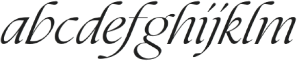 The Marten Mansion Italic otf (400) Font LOWERCASE