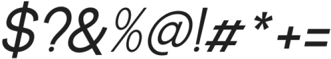 The Matures Light Italic otf (300) Font OTHER CHARS