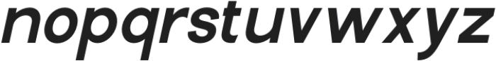 The Matures Semi Bold Italic otf (600) Font LOWERCASE