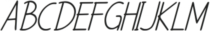 The Meddley Italic otf (400) Font UPPERCASE
