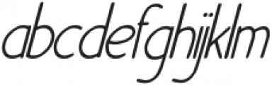 The Meddley Italic otf (400) Font LOWERCASE