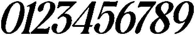 The Milano's Editorial Condensed Italic Contrast otf (400) Font OTHER CHARS