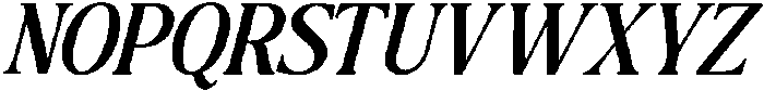 The Milano's Editorial Condensed Italic Contrast otf (400) Font UPPERCASE