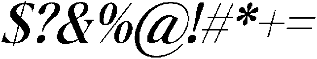 The Milano's Editorial Condensed Italic otf (400) Font OTHER CHARS