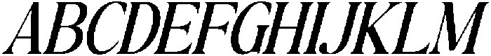 The Milano's Editorial Condensed Italic otf (400) Font UPPERCASE