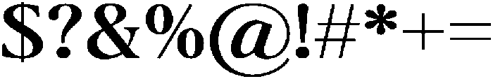 The Milano's Editorial Contrast otf (400) Font OTHER CHARS