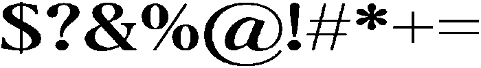 The Milano's Editorial Expanded Contrast otf (400) Font OTHER CHARS