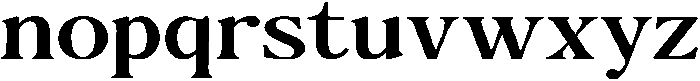 The Milano's Editorial Expanded Contrast otf (400) Font LOWERCASE
