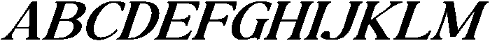 The Milano's Editorial Expanded Italic Contrast otf (400) Font UPPERCASE