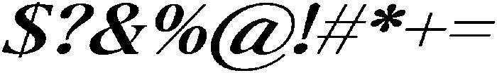 The Milano's Editorial Expanded Italic Narrow Contrast otf (400) Font OTHER CHARS