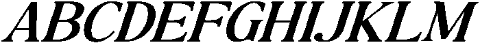 The Milano's Editorial Expanded Italic Narrow Contrast otf (400) Font UPPERCASE