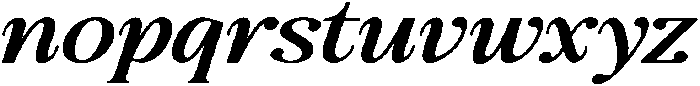 The Milano's Editorial Expanded Italic Narrow Contrast otf (400) Font LOWERCASE
