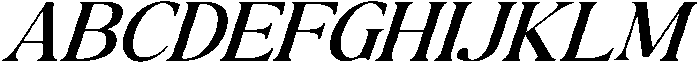 The Milano's Editorial Expanded Italic Narrow otf (400) Font UPPERCASE