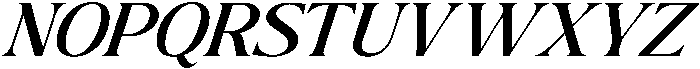 The Milano's Editorial Expanded Italic Narrow otf (400) Font UPPERCASE