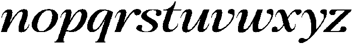 The Milano's Editorial Expanded Italic Narrow otf (400) Font LOWERCASE