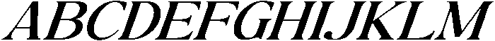 The Milano's Editorial Expanded Italic otf (400) Font UPPERCASE