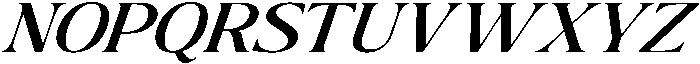 The Milano's Editorial Expanded Italic otf (400) Font UPPERCASE
