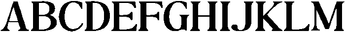 The Milano's Editorial Expanded Narrow Contrast otf (400) Font UPPERCASE