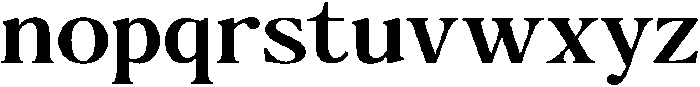 The Milano's Editorial Expanded Narrow Contrast otf (400) Font LOWERCASE