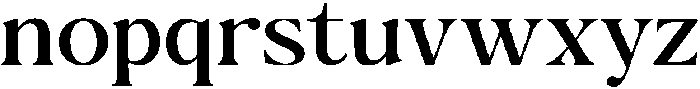 The Milano's Editorial Expanded Narrow otf (400) Font LOWERCASE