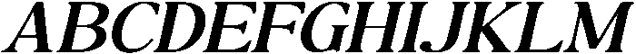 The Milano's Editorial Expanded Oblique Contrast otf (400) Font UPPERCASE