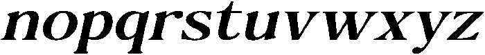 The Milano's Editorial Expanded Oblique Contrast otf (400) Font LOWERCASE