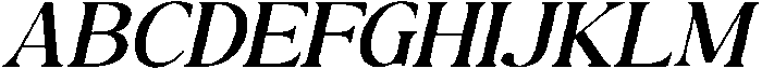 The Milano's Editorial Expanded Oblique Narrow otf (400) Font UPPERCASE