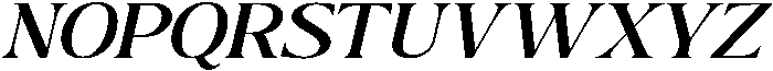 The Milano's Editorial Expanded Oblique otf (400) Font UPPERCASE