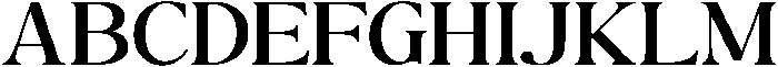 The Milano's Editorial Expanded otf (400) Font UPPERCASE