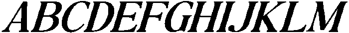 The Milano's Editorial Italic Contrast otf (400) Font UPPERCASE