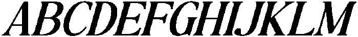 The Milano's Editorial Italic Narrow Contrast otf (400) Font UPPERCASE