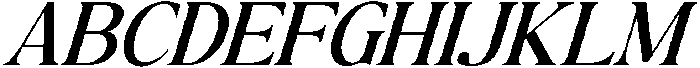 The Milano's Editorial Italic otf (400) Font UPPERCASE