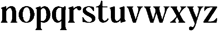 The Milano's Editorial Narrow Contrast otf (400) Font LOWERCASE