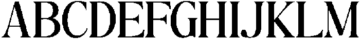 The Milano's Editorial Narrow otf (400) Font UPPERCASE