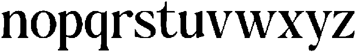 The Milano's Editorial Narrow otf (400) Font LOWERCASE