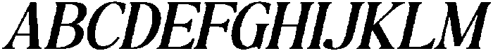 The Milano's Editorial Oblique Narrow Contrast otf (400) Font UPPERCASE