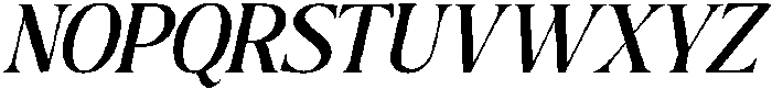 The Milano's Editorial Oblique Narrow otf (400) Font UPPERCASE