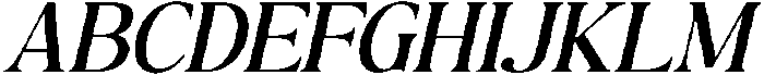 The Milano's Editorial Oblique otf (400) Font UPPERCASE