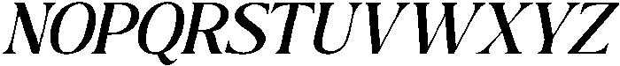The Milano's Editorial Oblique otf (400) Font UPPERCASE