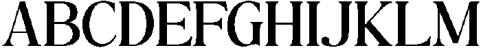 The Milano's Editorial Regular otf (400) Font UPPERCASE