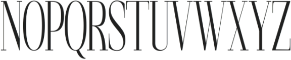 The Milvera Awesome Condensed Light otf (300) Font UPPERCASE