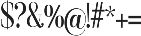 The Milvera Awesome Expanded  Semi Bold otf (600) Font OTHER CHARS