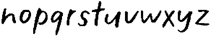 The Minimalist Regular otf (400) Font LOWERCASE