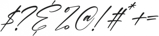 The Mondela Catalisa Script Italic otf (400) Font OTHER CHARS